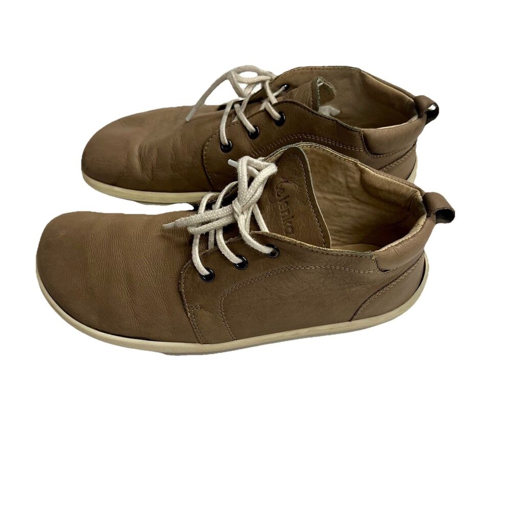 Be Lenka Icon Leather Lace Up Boot Cappuccino Sz41 Wide Toe Box Zero Drop - Picture 3 of 7